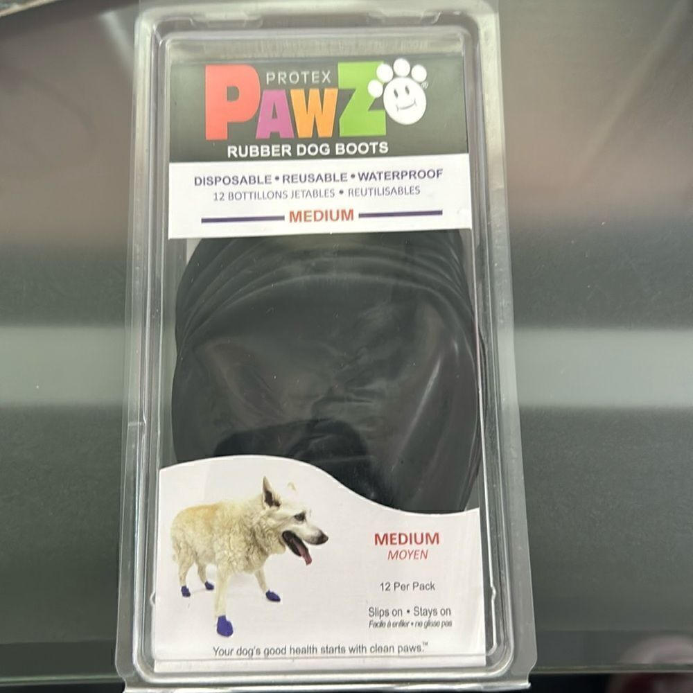Rubber Dog Boots Size Medium